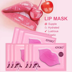 Rose lèvre collagène masque tampons Patch hydratant Anti-âge exfoliant soins des lèvres