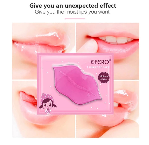 Rose lèvre collagène masque tampons Patch hydratant Anti-âge exfoliant soins des lèvres